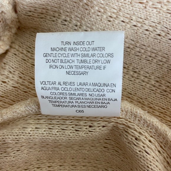 NWT June & Hudson Cropped Light Peach Oversized Sweater Dropped Shoulder [246] - Picture 6 of 6